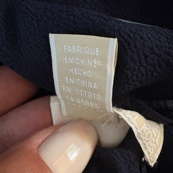 Michael Michael Kors Navy Sleeveless Belted Wide-Leg Jumpsuit Women’s Size 2 - Picture 11 of 12